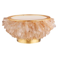 Bowl, Large Quartz Points by Aver