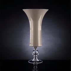 Bowl Laura Big, Dove Color, in Glass, Italy