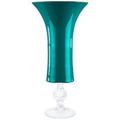 Bol Laura Big:: couleur vert lagon:: en verre:: Italie