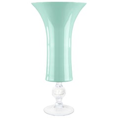 Bowl Laura Big, Neo Mint Color, 2020 Trend, in Glass, Italy