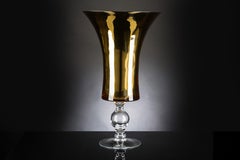 Bowl Laura Small, Gold and Clear Color, in Glass, Italy