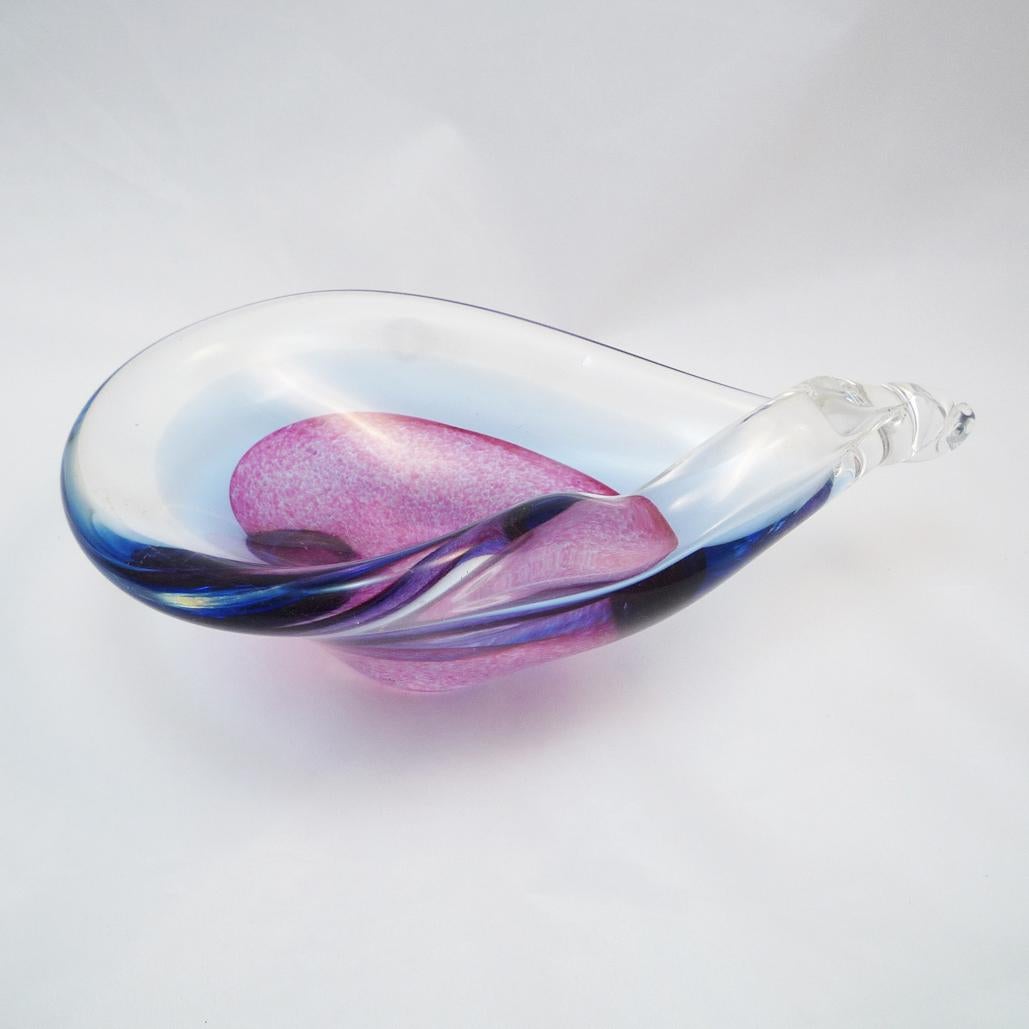 Bowl Murano Glass Violet, Midcentury im Zustand „Gut“ im Angebot in Berlin, DE