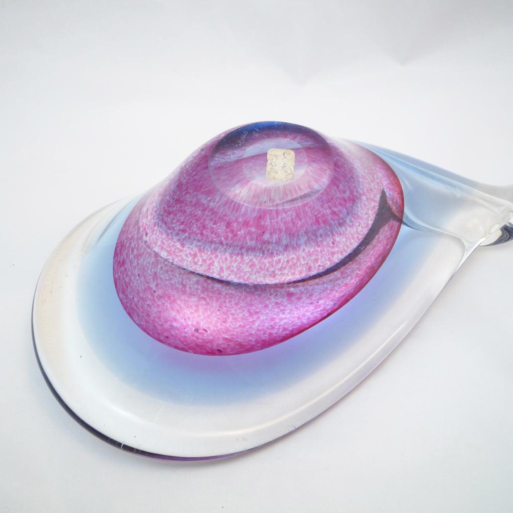Bowl Murano Glass Violet, Midcentury (Mitte des 20. Jahrhunderts) im Angebot