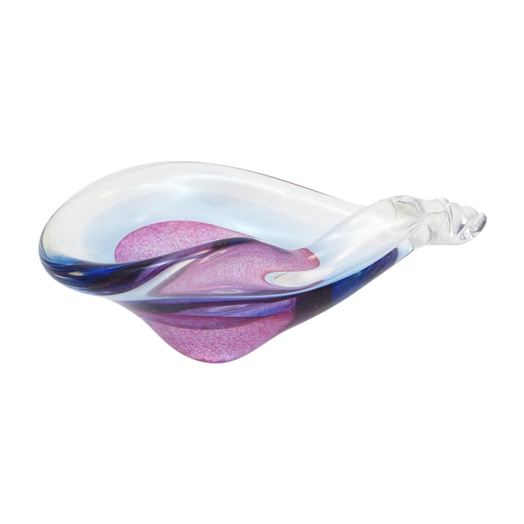 Bowl Murano Glass Violet, Midcentury im Angebot