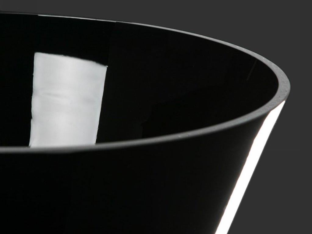Modern Bowl New Romantic, Black Color, in Glass, Italy For Sale