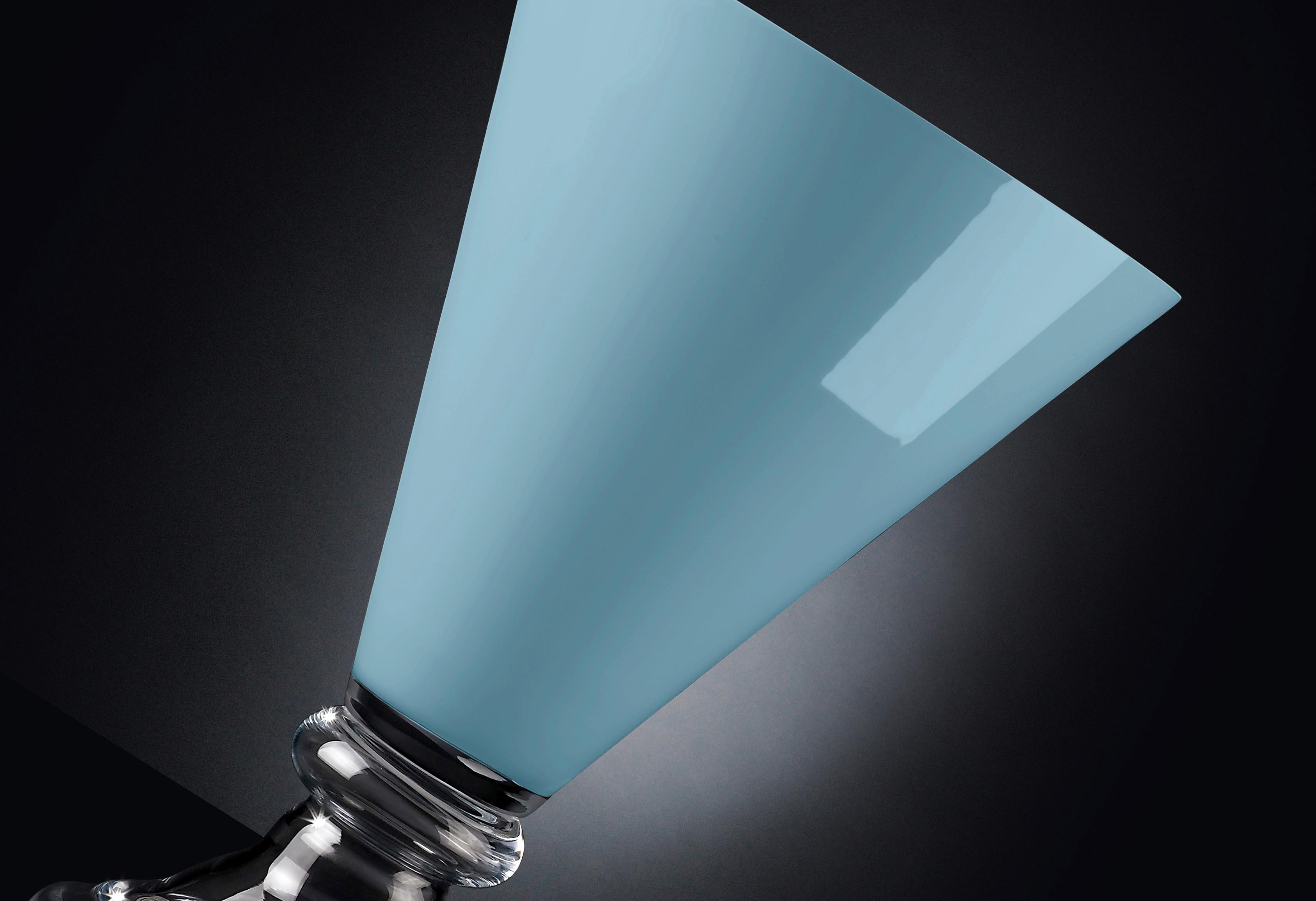 italien Bowl New Romantic:: Purist Blue Color:: 2020 Trend:: in Glass:: Italy en vente