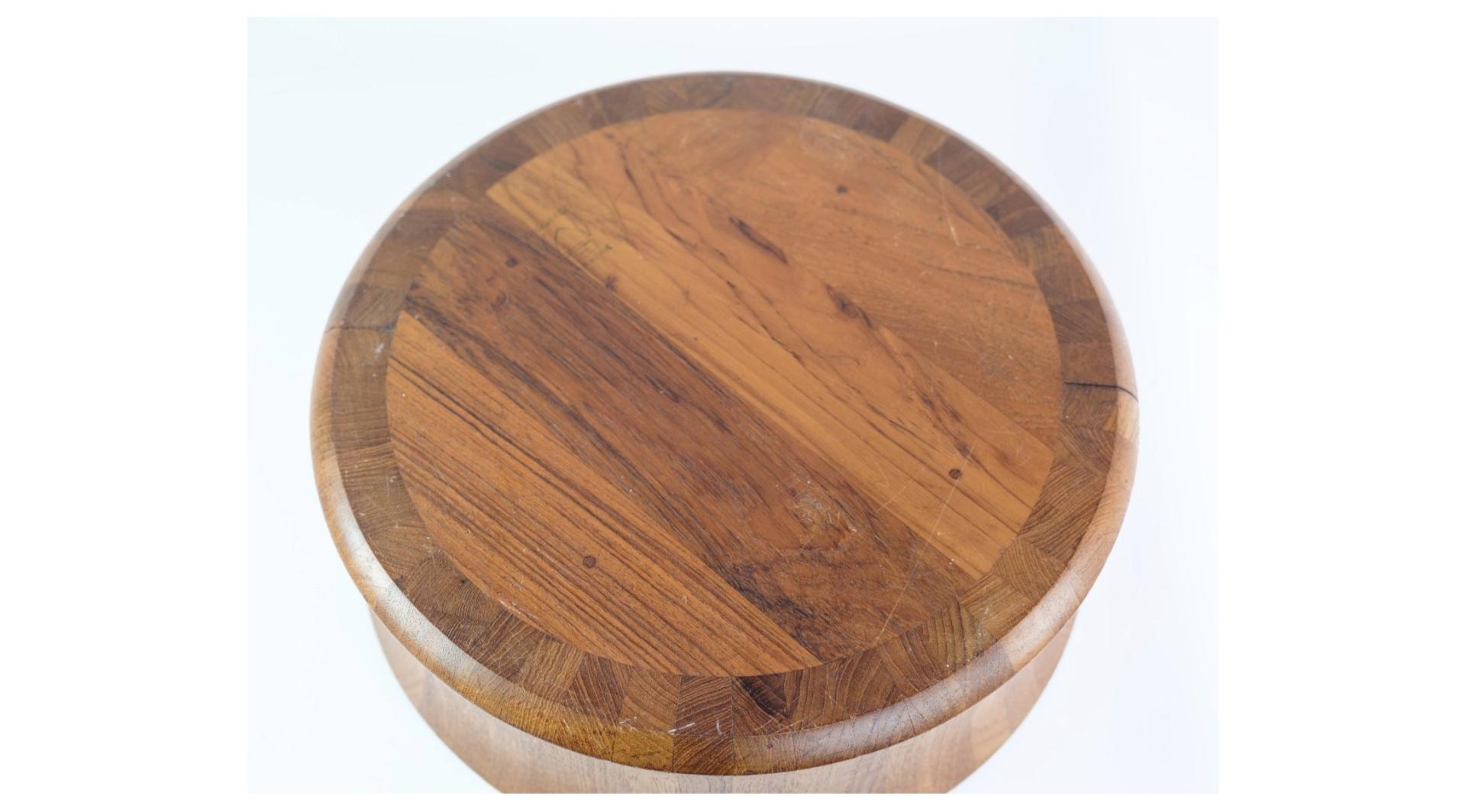 Bowl Made In Teak Wood With A Stamp by Digsmed From 1960s For Sale 2