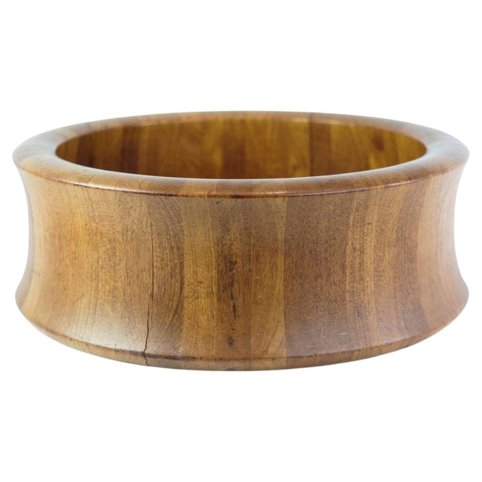 Bowl of Danish Design in Teak Wood with a Stamp by Digsmed from Around the 1960s