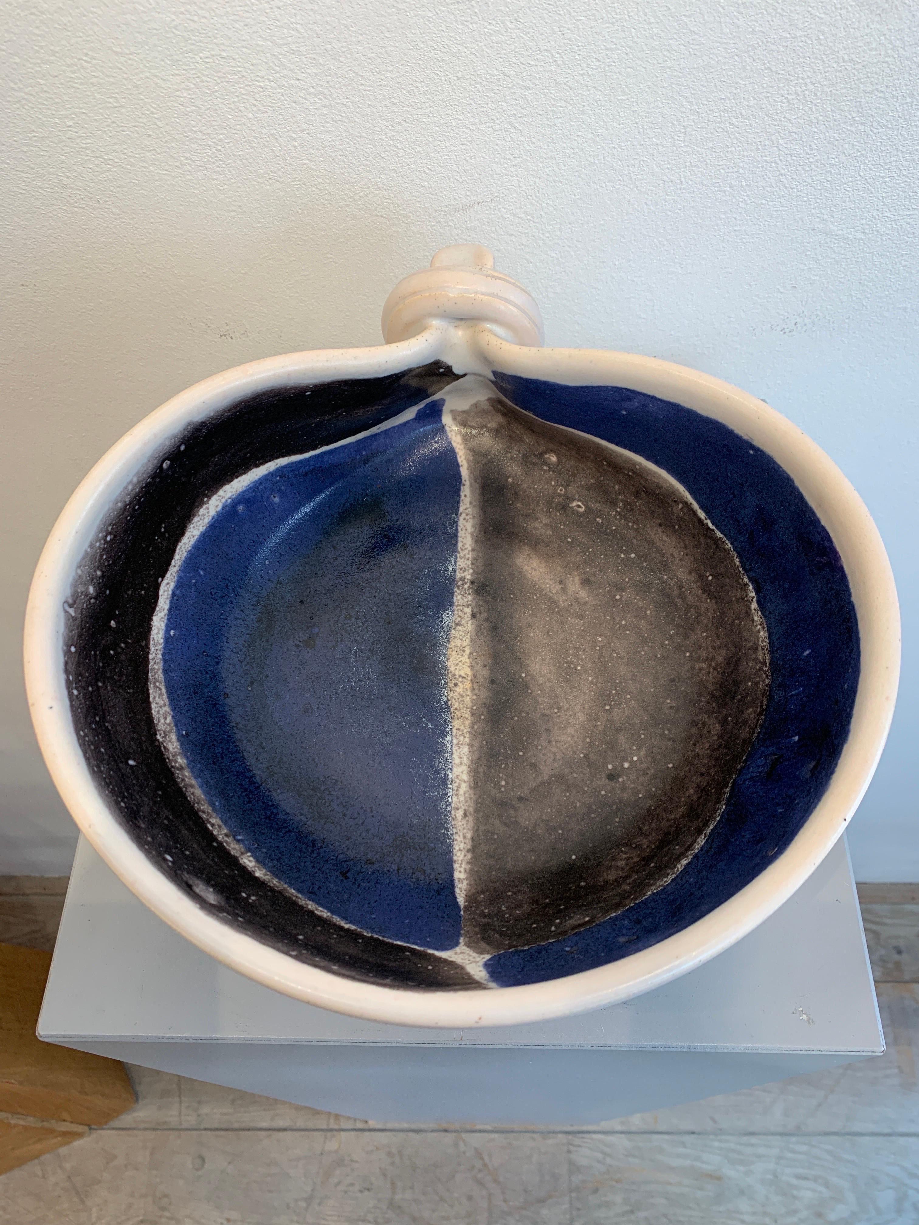 Bowl Pincé by Mado Jolain, Signed, 1950s In Good Condition For Sale In Brussels, BE