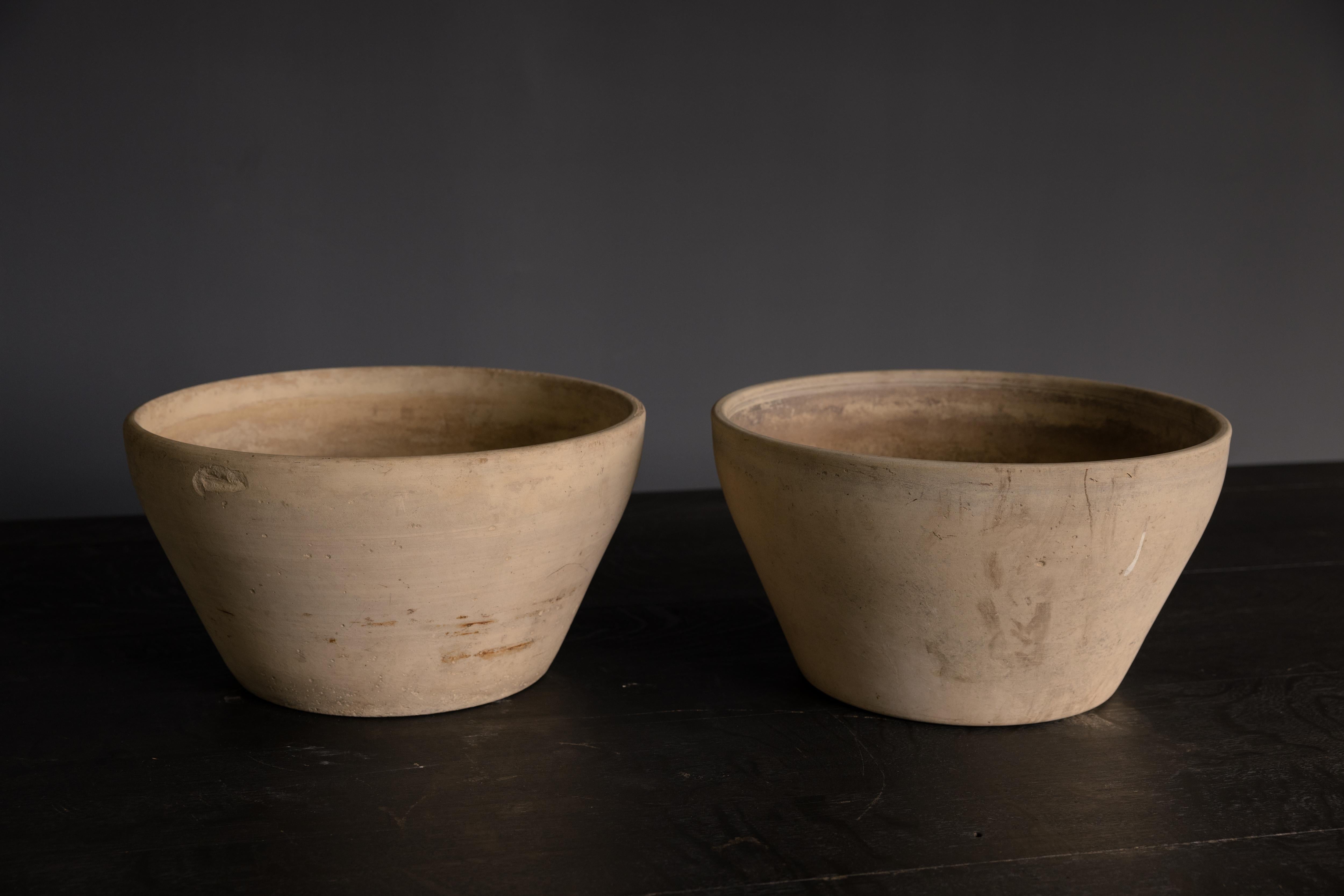 Bowl Planters in Bisque by Lagardo Tackett for Architectural Pottery, Midcentury, USA

H 9