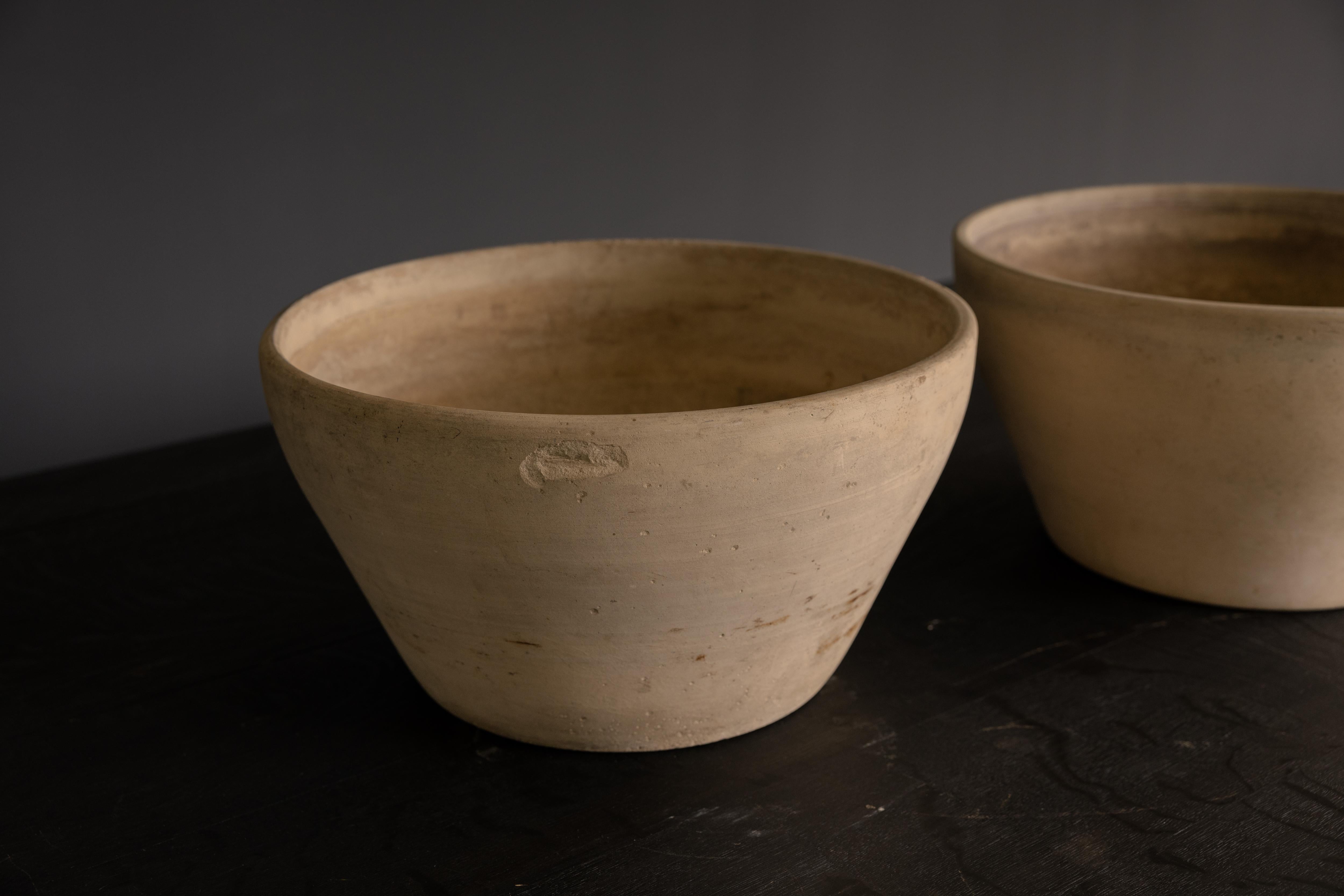 American Bowl Planters in Bisque by Lagardo Tackett for Architectural Pottery For Sale