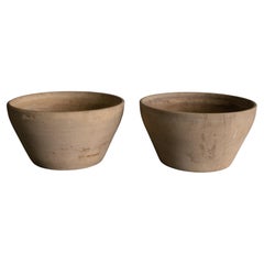 Schalen-Pflanzgefäße aus Biskuit von Lagardo Tackett für Architectural Pottery