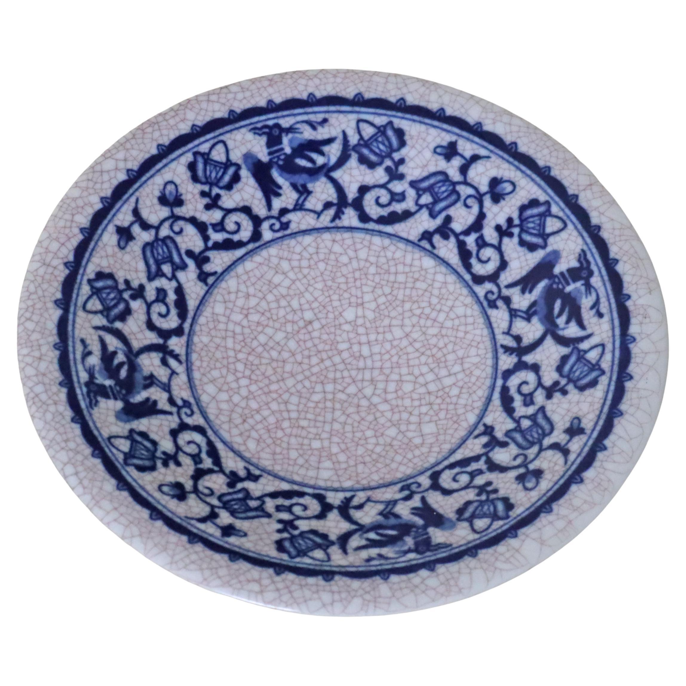 Bol Porcelaine Rareté Bohemia-Werk Motif Aigle Bleu et Blanc, Allemagne 1941 en vente