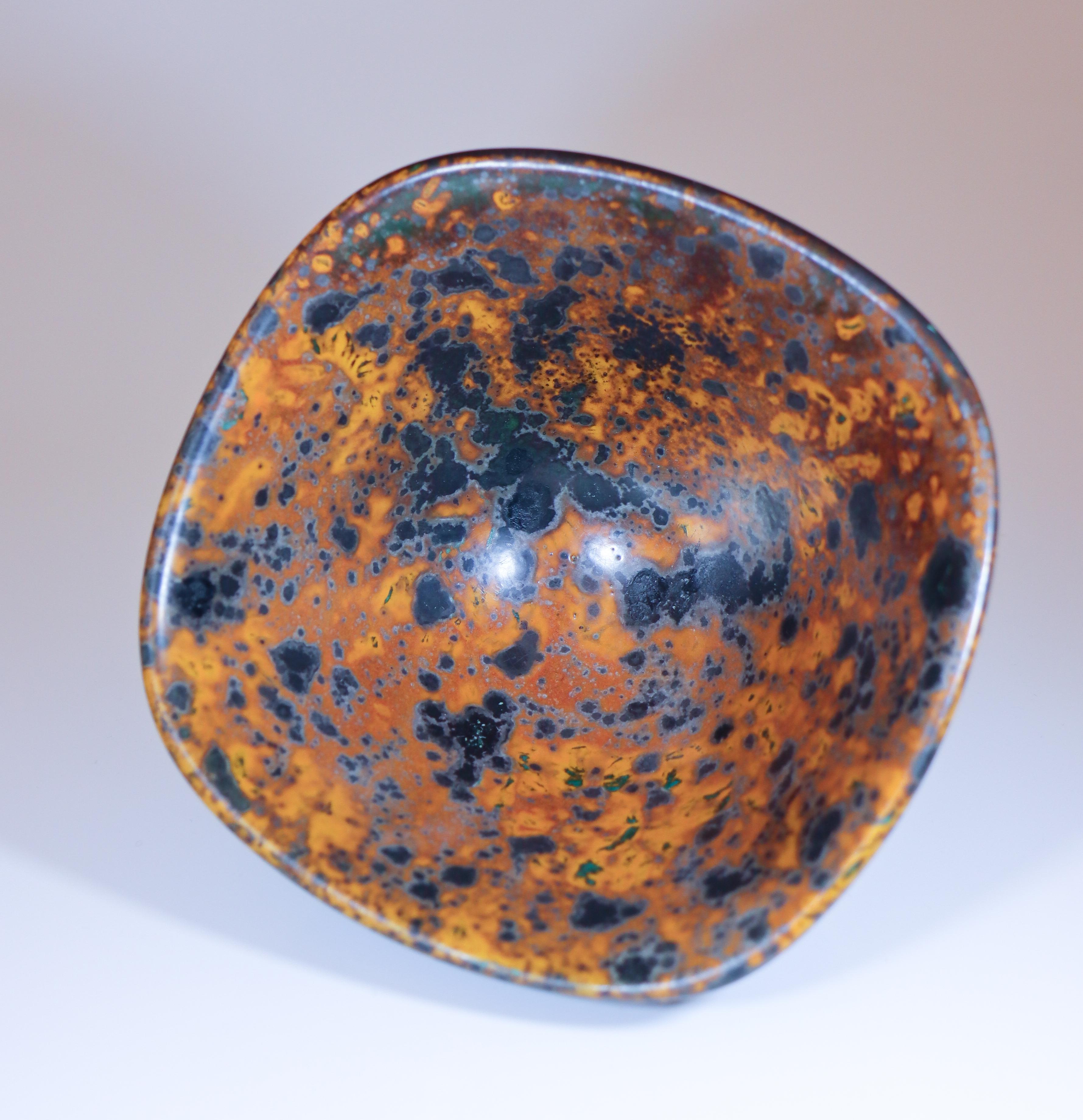 Cuenco Esmalte Impresionante - Hans Hedberg - Biot, Francia Glaseado en venta