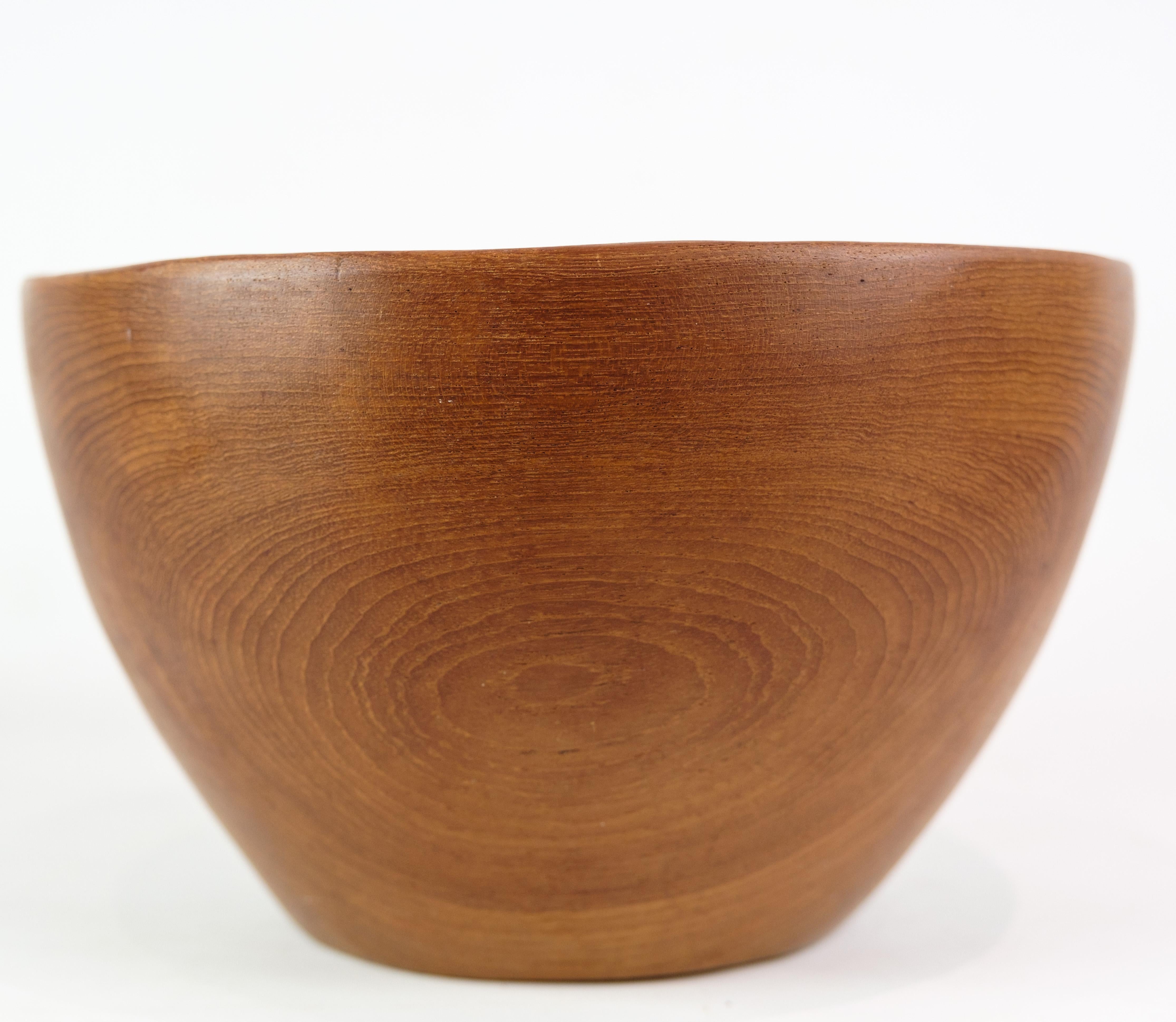 Bowl Made In Teak, Danish Design From 1960s For Sale 2