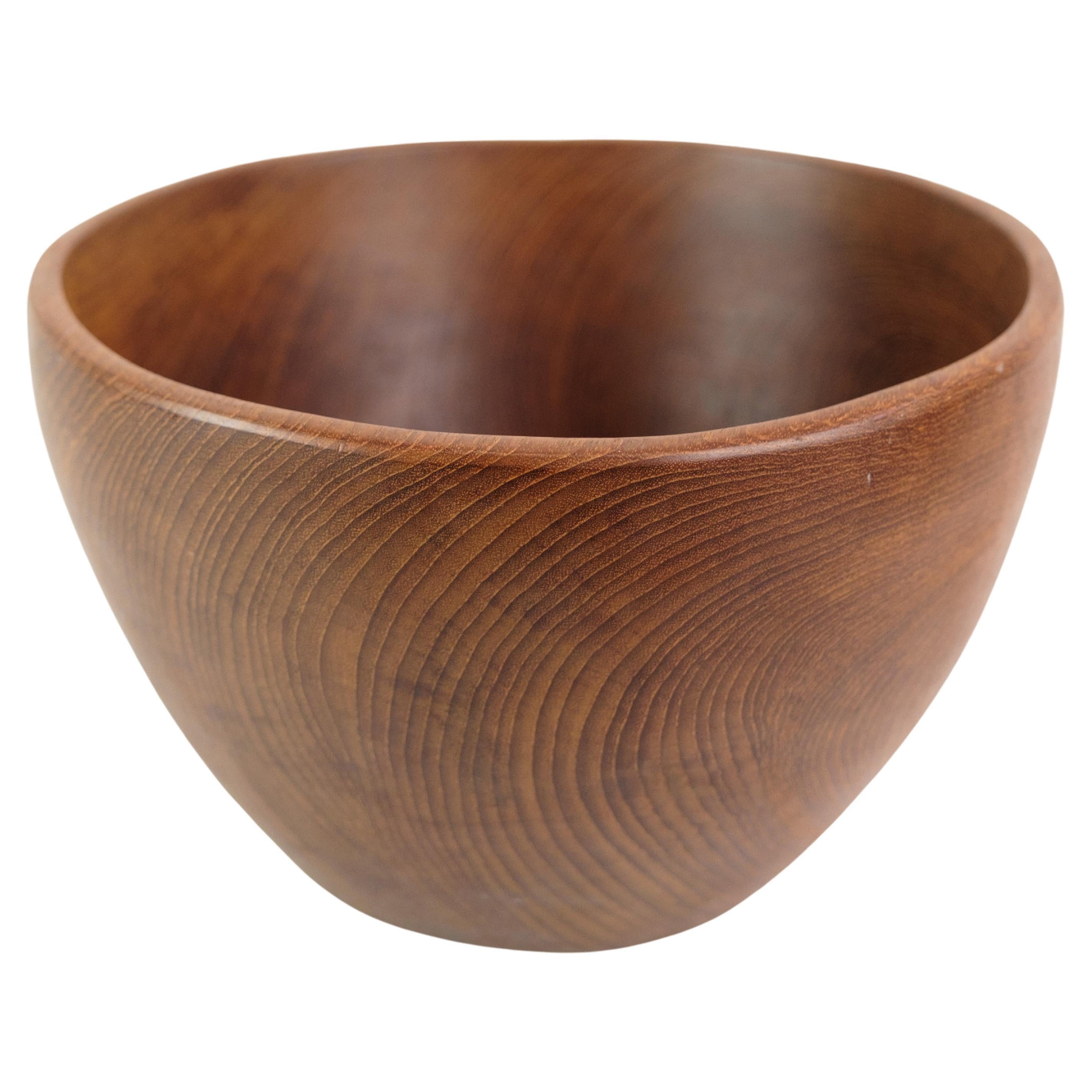 Bowl, Teak Wood, Danish Design, Denmark, 1960 For Sale