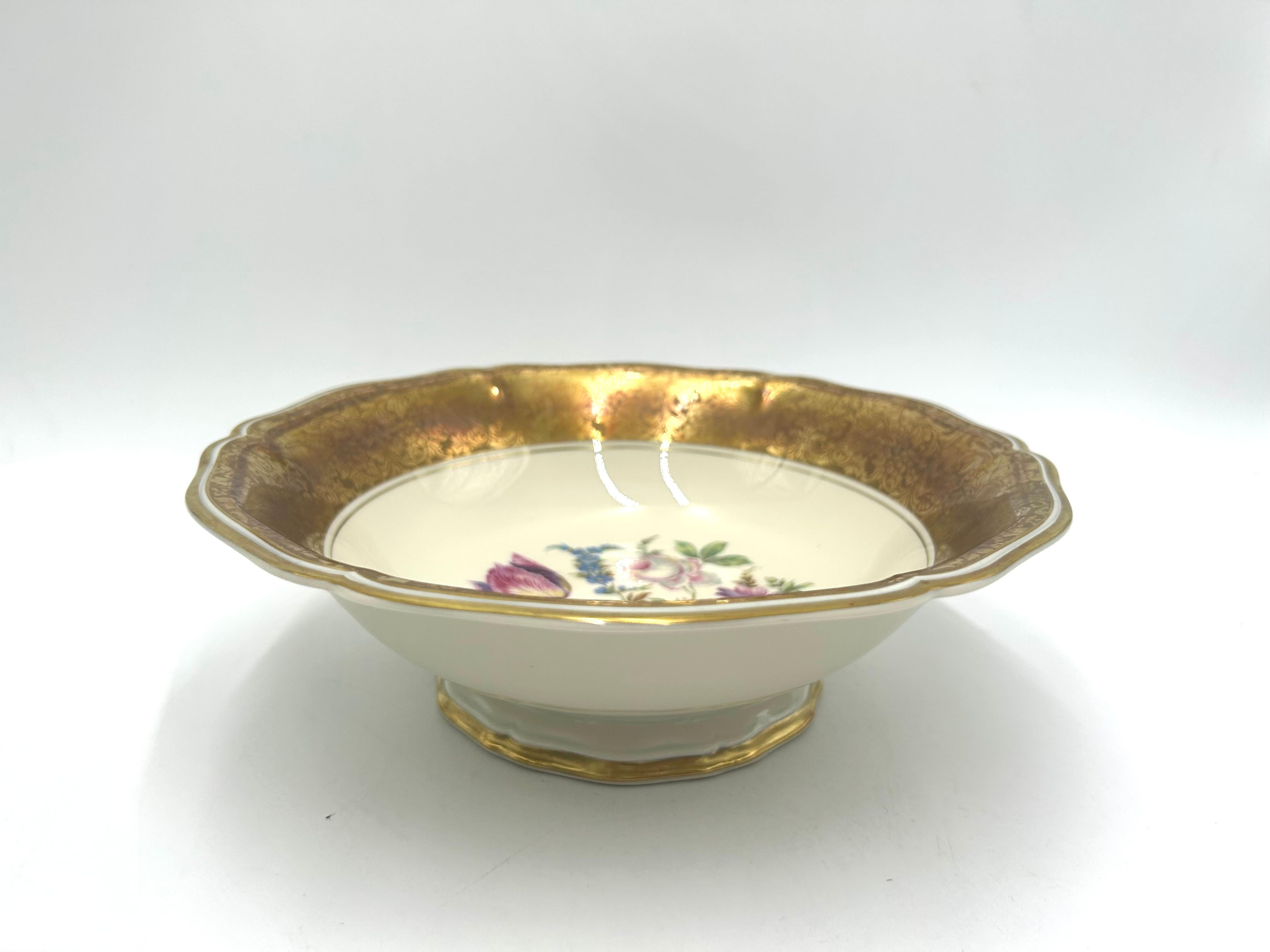 Bowl with Gilding, Rosenthal Chippendale, Germany, 1940s For Sale 1