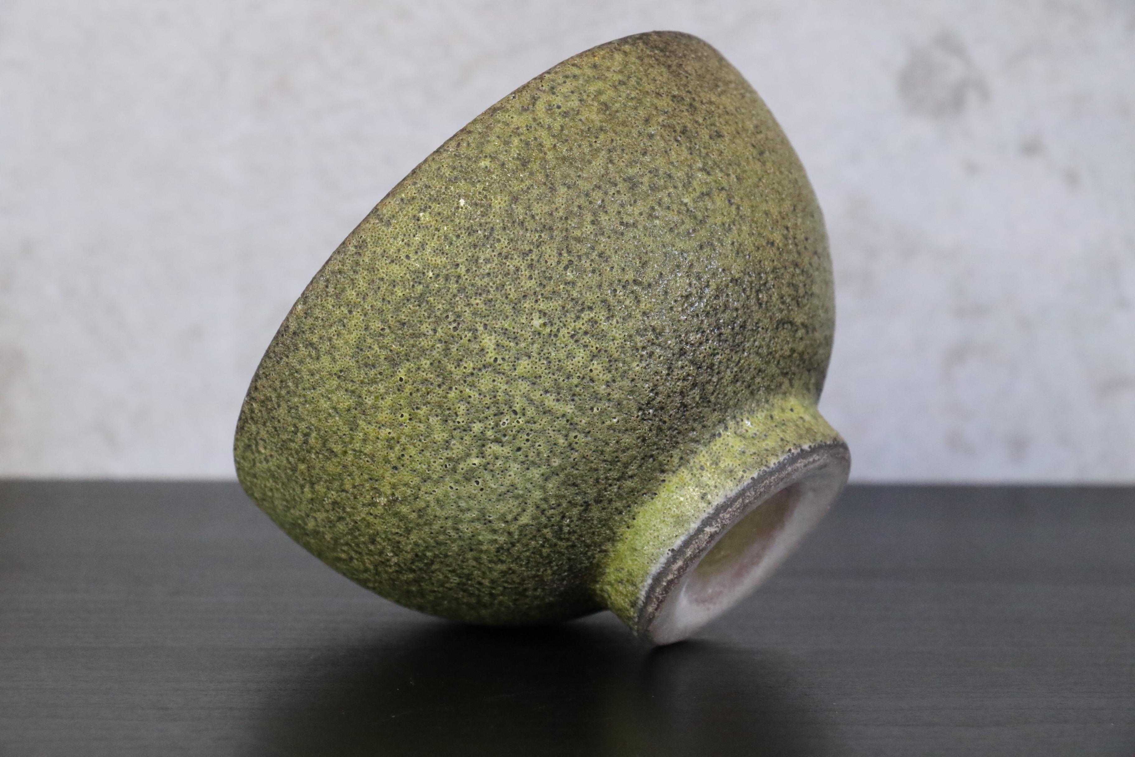 American Bowl with Lava Glaze, Attributed to James Lovera, 1970 For Sale