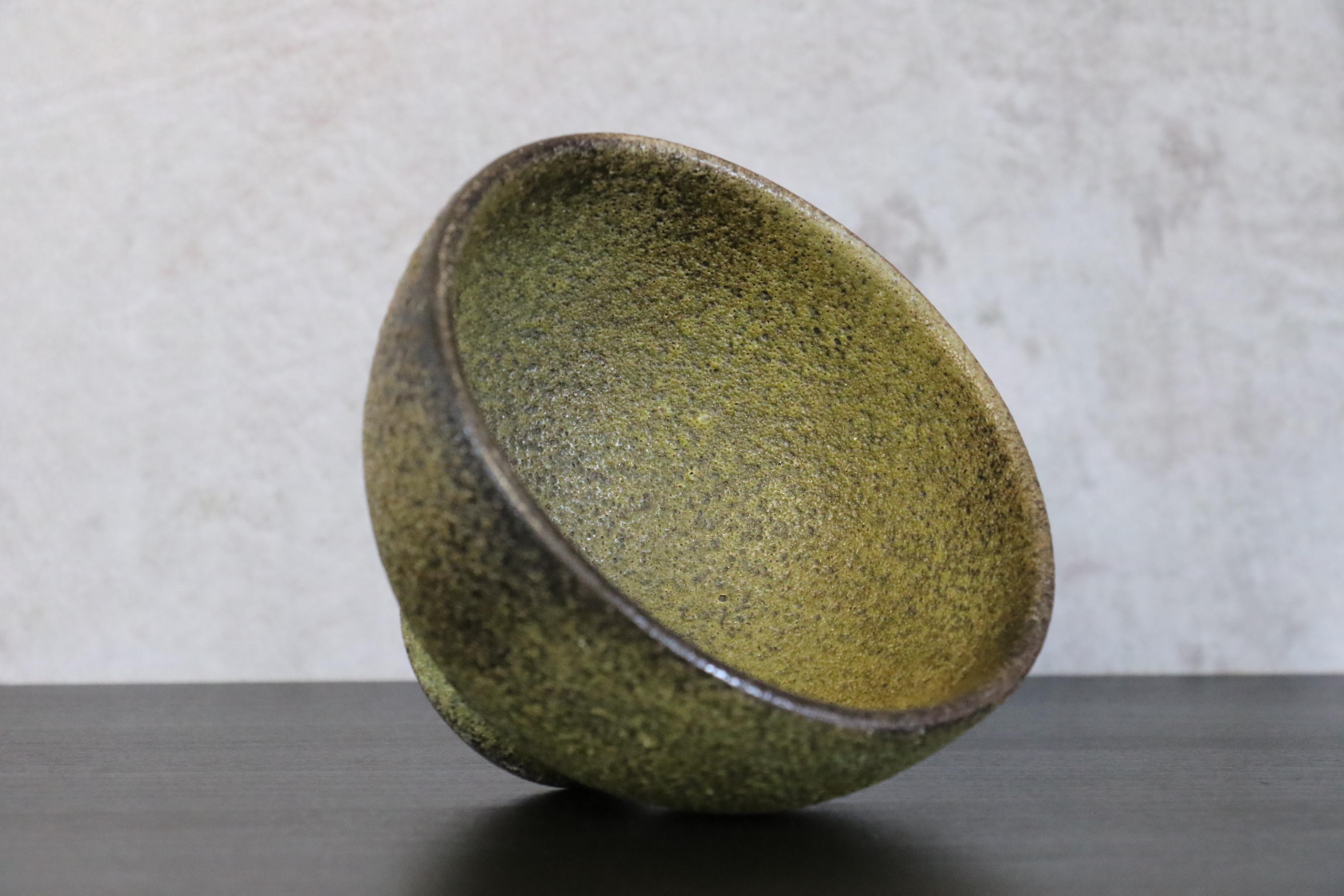 Bowl with Lava Glaze, Attributed to James Lovera, 1970 For Sale 1
