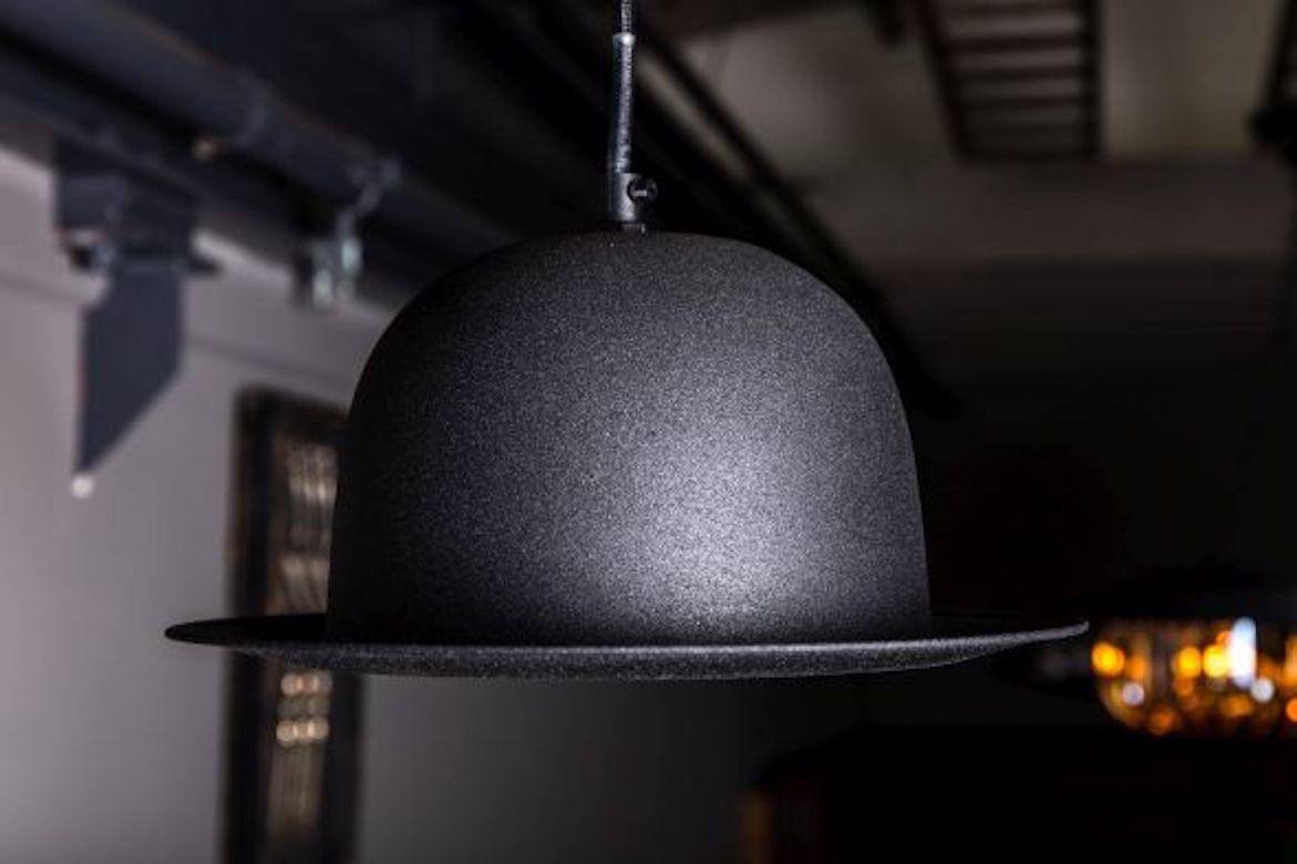 European Bowler Hat Pendant Light, 20th Century For Sale