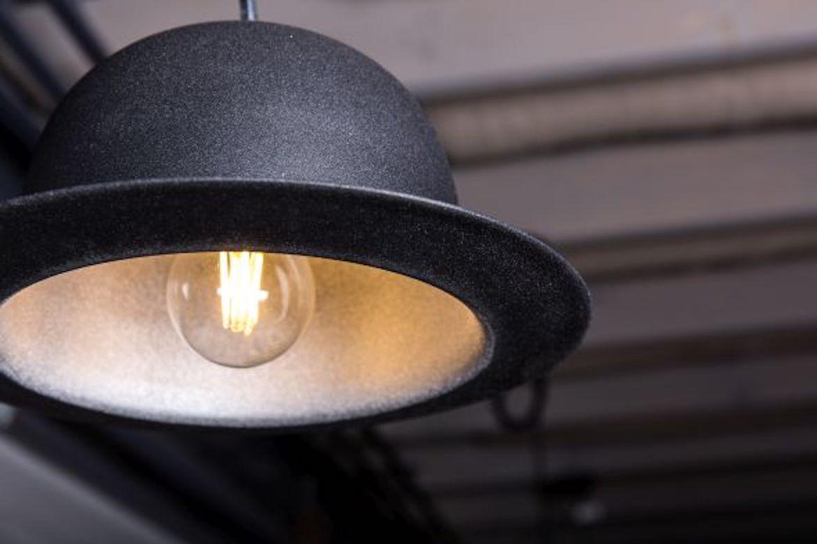 Bowler Hat Pendant Light, 20th Century In Excellent Condition For Sale In London, GB