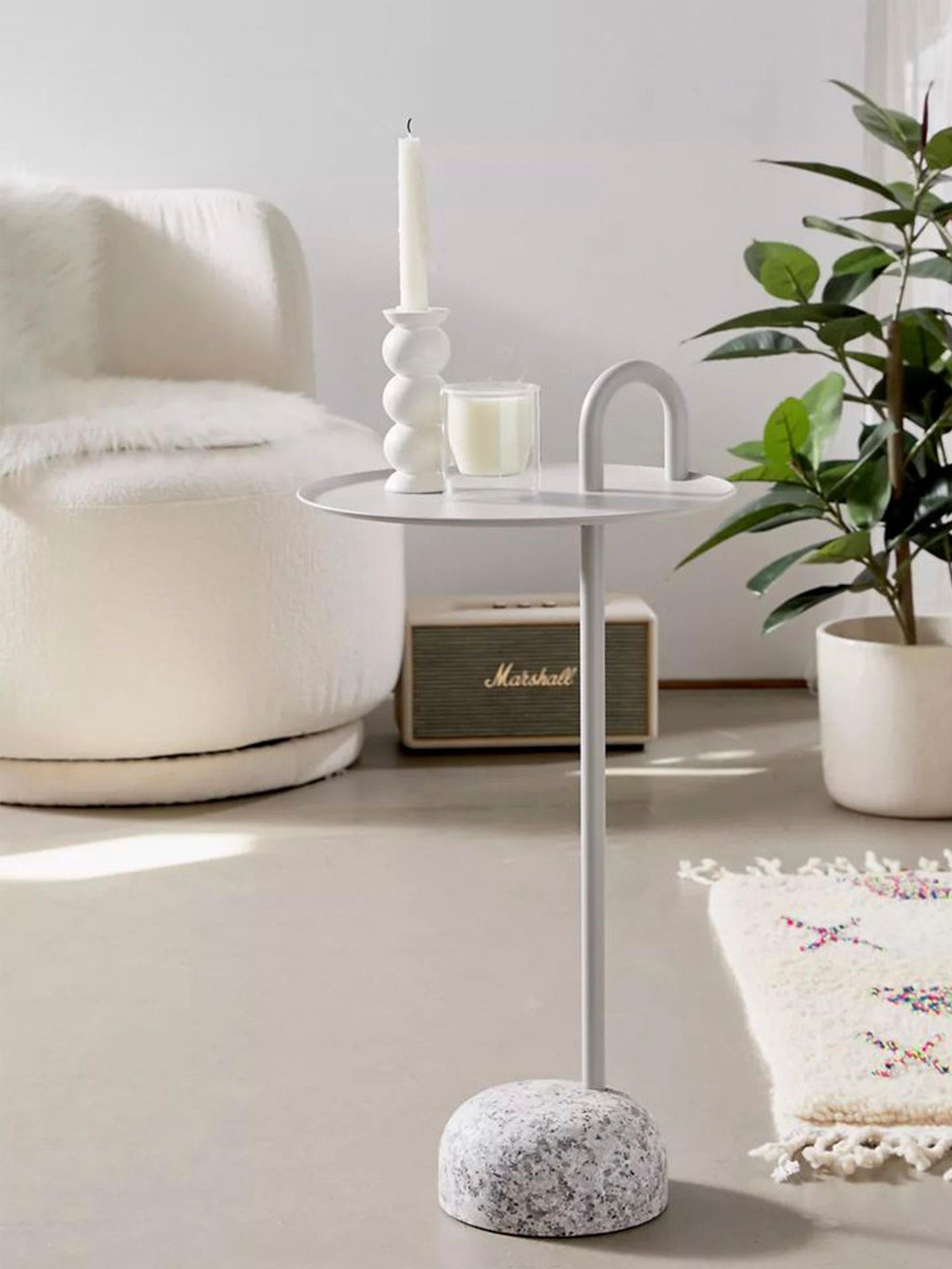 Metal Bowler Side Table - Beige, by Shane Schneck for Hay For Sale