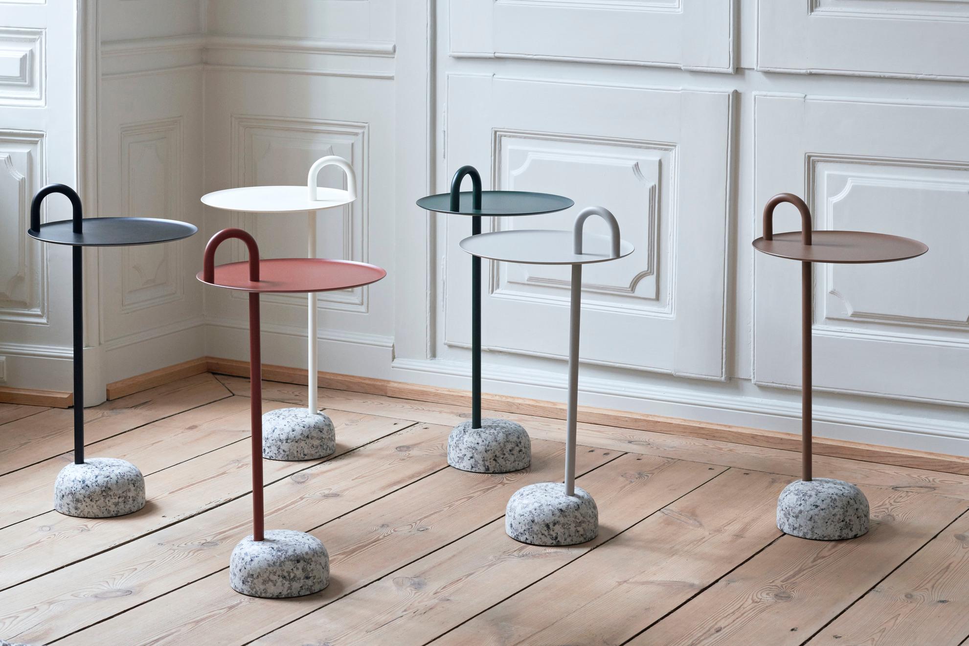 Powder-Coated Bowler Side Table - Black ,  by Shane Schneck for Hay For Sale
