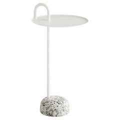 Bowler Side Table in Cream White by Shane Schneck for Hay