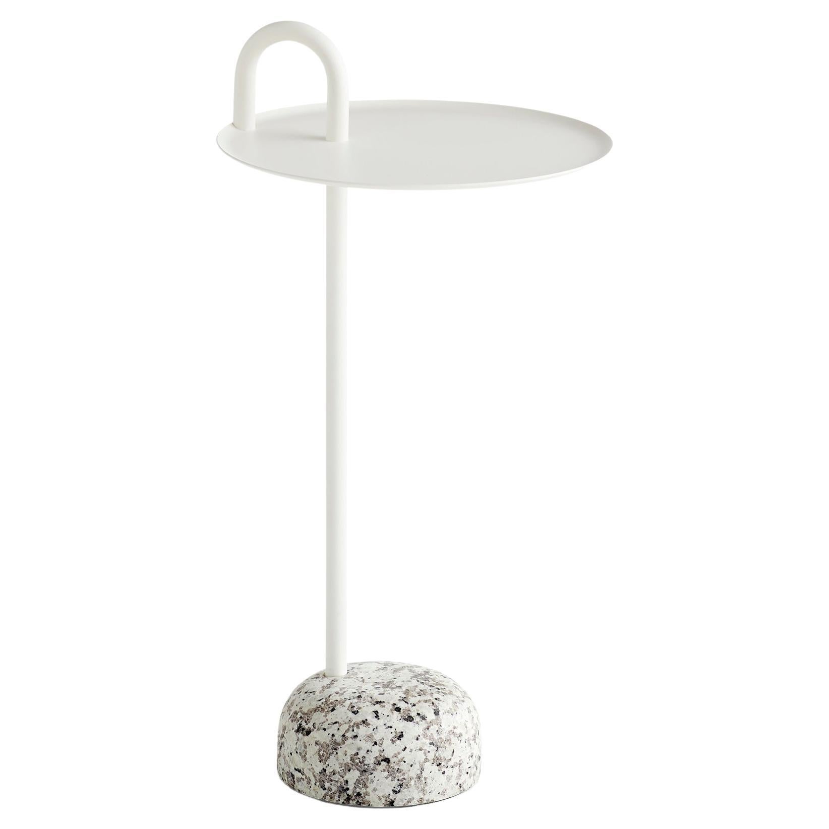 Bowler Side Table in Cream White by Shane Schneck for Hay
