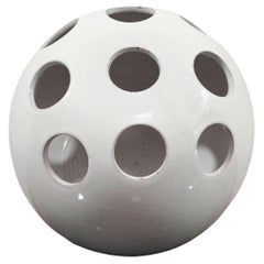 Used Bowling Ball Ceramic Umbrella Holder Silvestrini Faenza 1960's