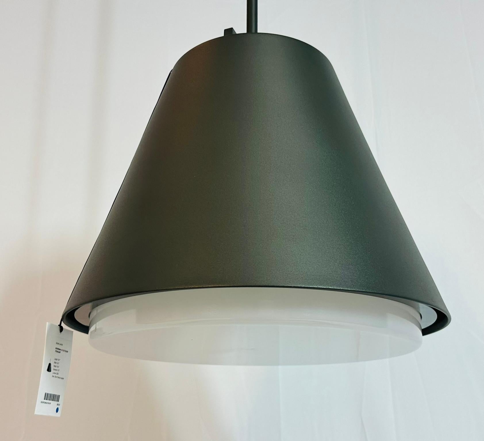Acciaio Lampadario Bowmans di Sean Lavin per Visual Comfort, NUOVO CON LE MARCATURE in vendita