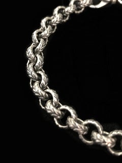 Handmade Engraved Leaf Bracelet