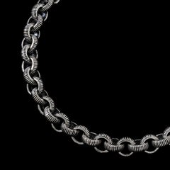 Handmade Engraved Serrated Bracelet