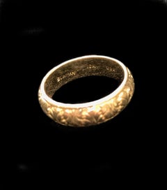 Handmade Fig Leaf Ring Band