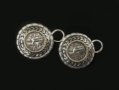 Handmade Helios with Laurel Leaf Wreath Earrings