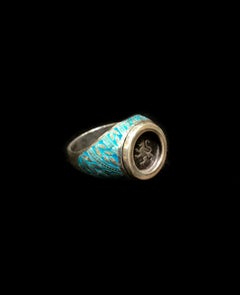 Handmade Laurel Leaf Lion Signet Style Ring
