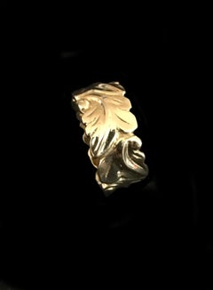 Handmade Oak Leaf Ring Band