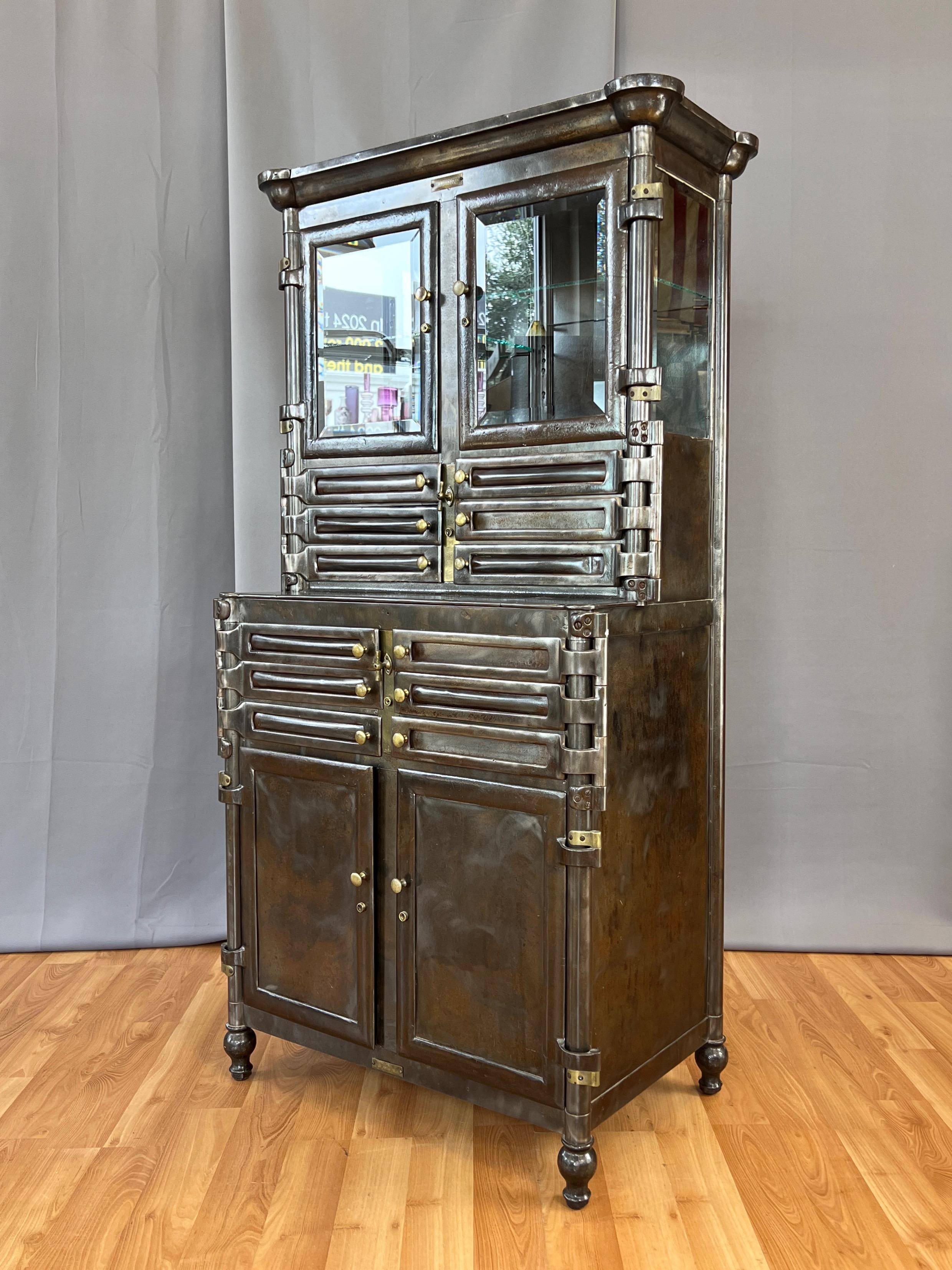 Bown Steel Aseptic Dental Cabinet by Lee S. Smith & Son w/ Twelve Drawers, 1909 3