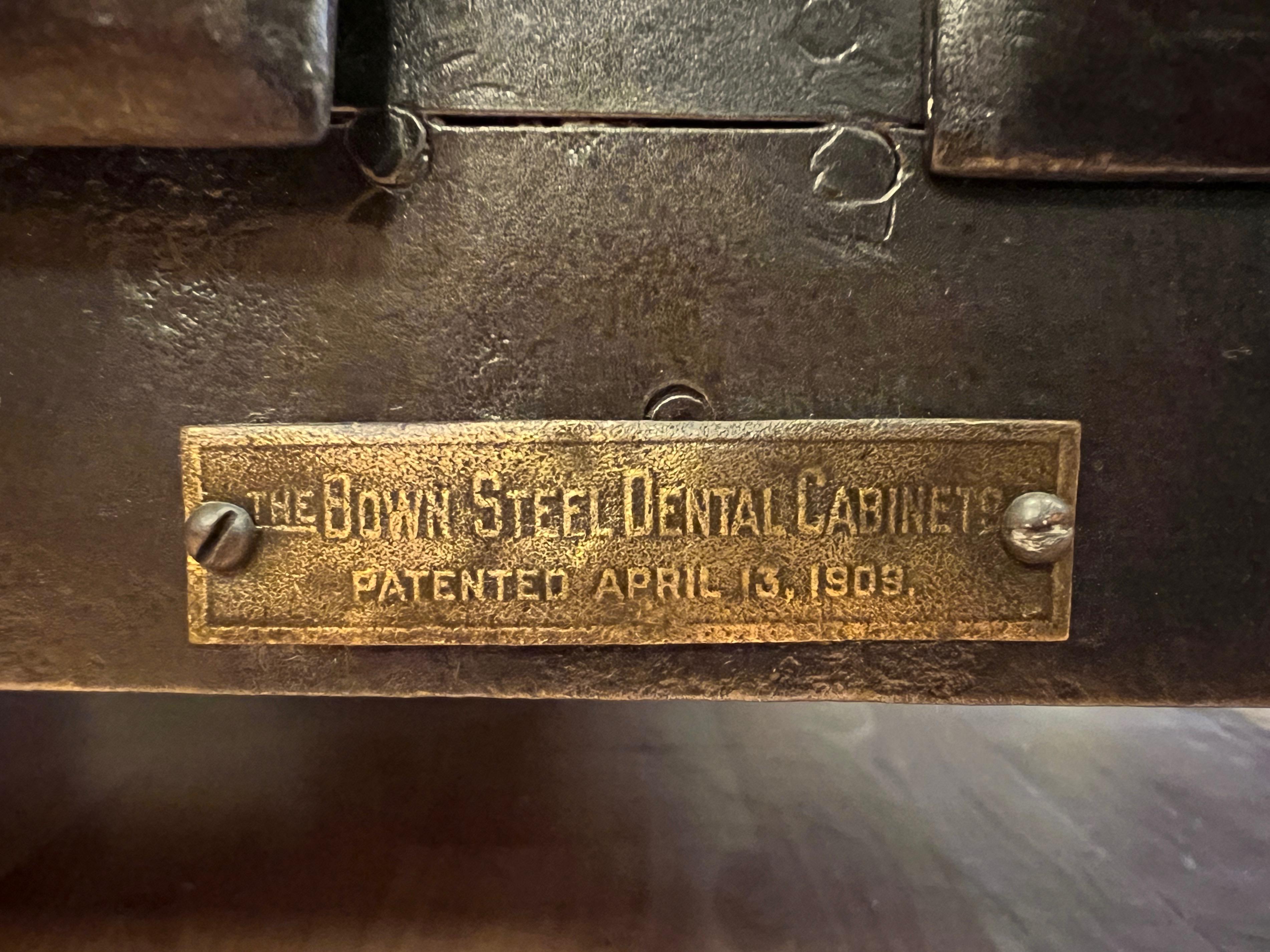 Bown Steel Aseptic Dental Cabinet by Lee S. Smith & Son w/ Twelve Drawers, 1909 11