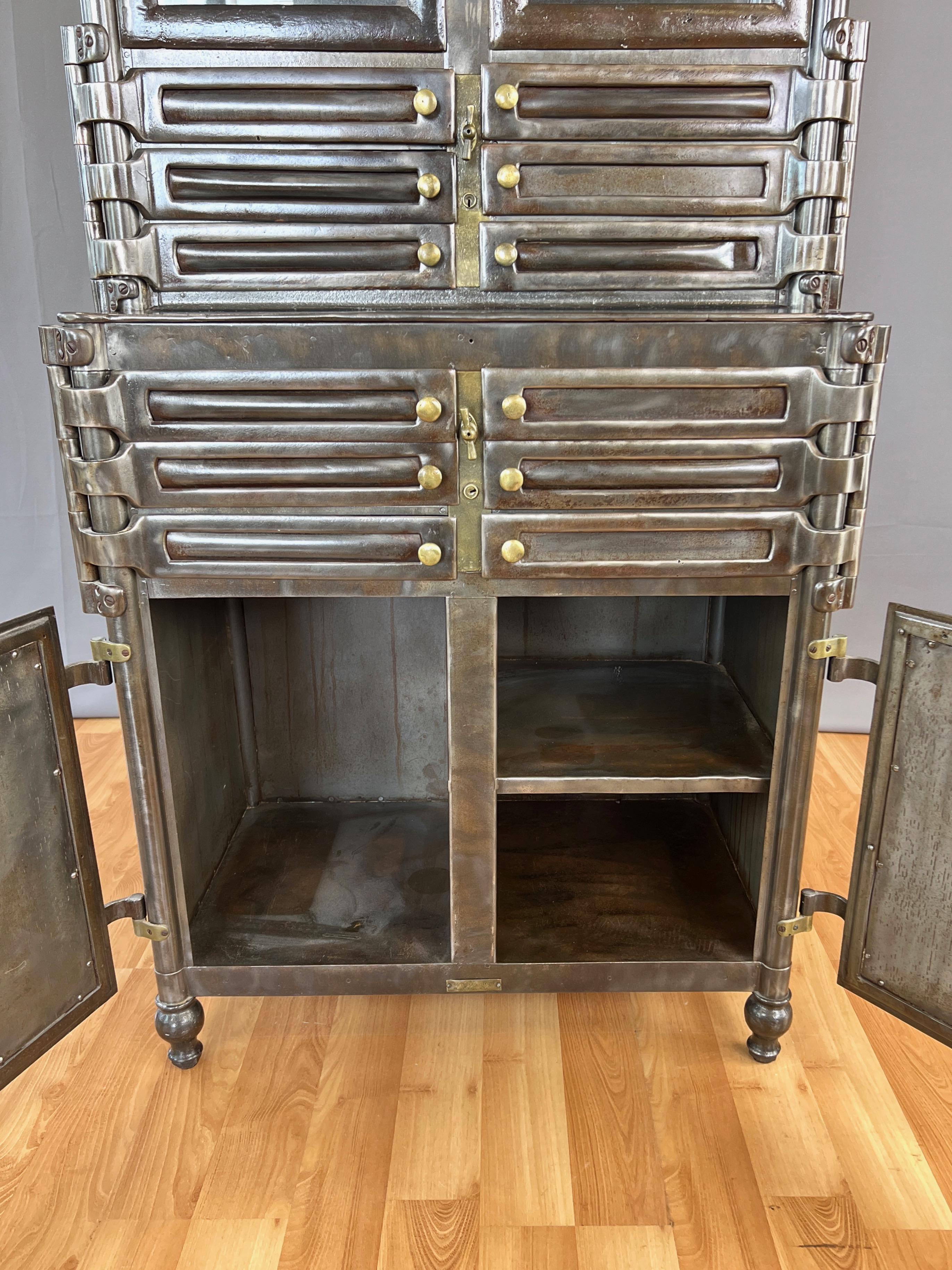 Bown Steel Aseptic Dental Cabinet by Lee S. Smith & Son w/ Twelve Drawers, 1909 2