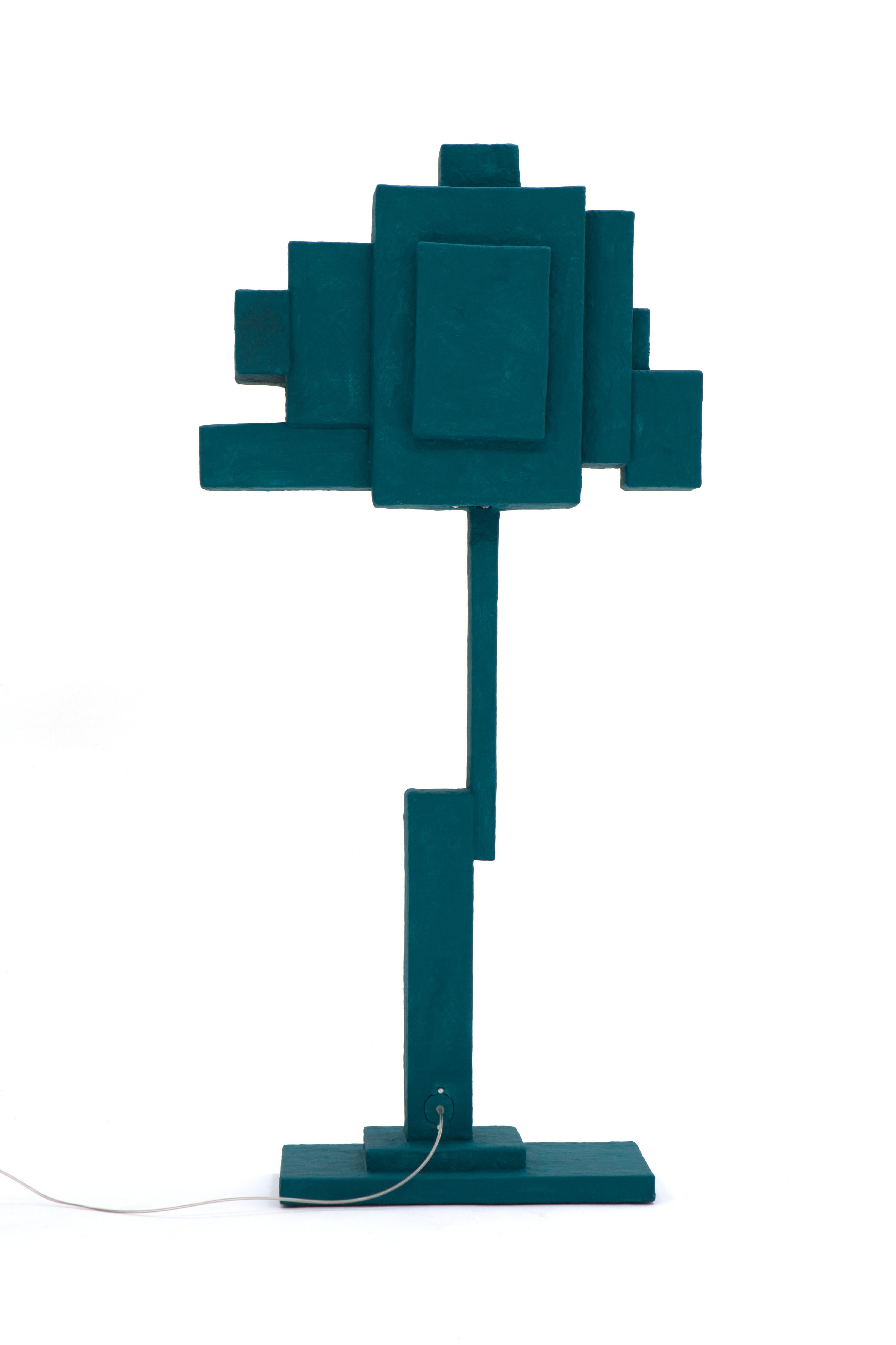 XXIe siècle et contemporain Box-1 Standing lamp, une lampe fabriquée à partir de boîtes en carton recyclées en vente