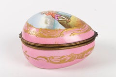 Box, 19th Century, Napoleon III Period, Porcelain and Brass Mounting
