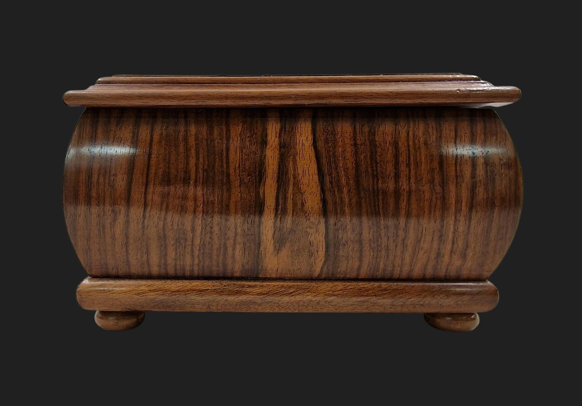 Veneer Box, casket, walnut, circa 1920, Art Deco, Austria For Sale