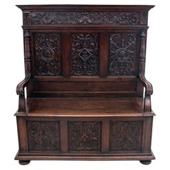 Box bench, France, around 1880.
