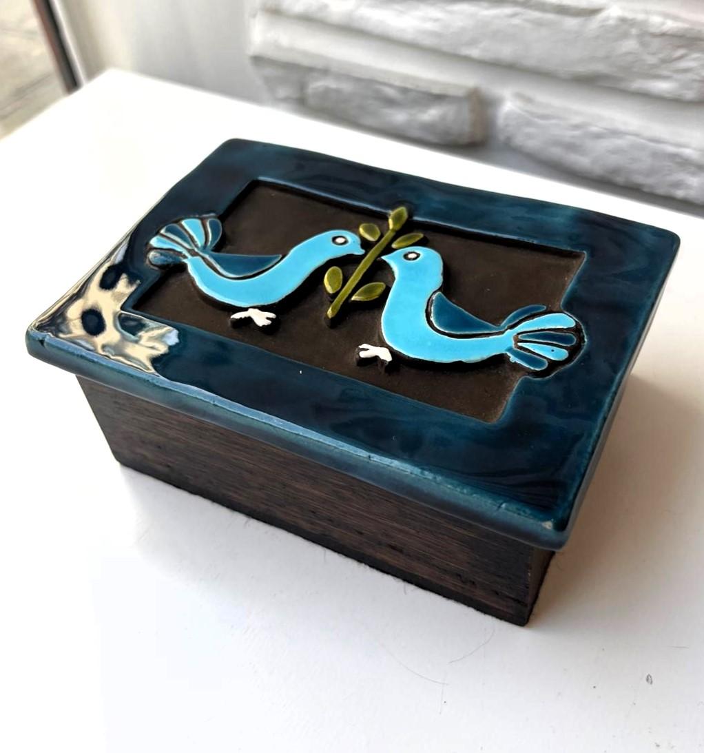 Enameled Box Birds For Sale