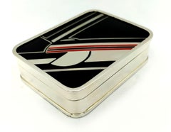 Box Black Red and White Art Deco style designed for Cartier USA Salimbeni