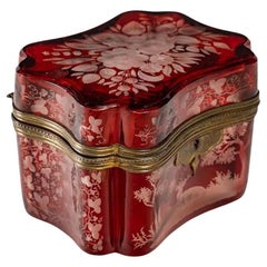 Box, Bohemian Crystal Box, Napoleon III Period