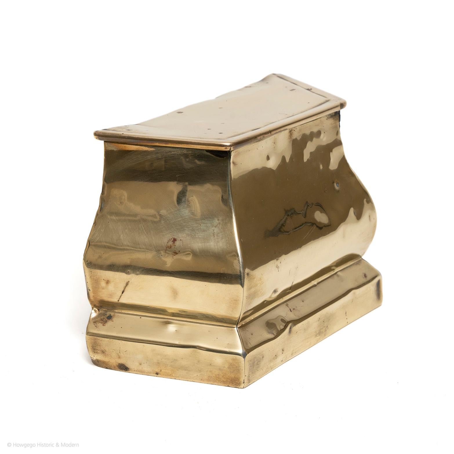 Baroque Box Cannister Caddy Brass Tobacco Tea Dutch For Sale