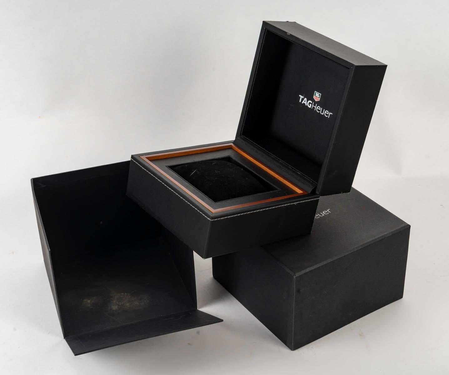 Boîte, boîtier pour montre TAG Heuer, 1990. Bon état - En vente à Saint-Ouen, FR