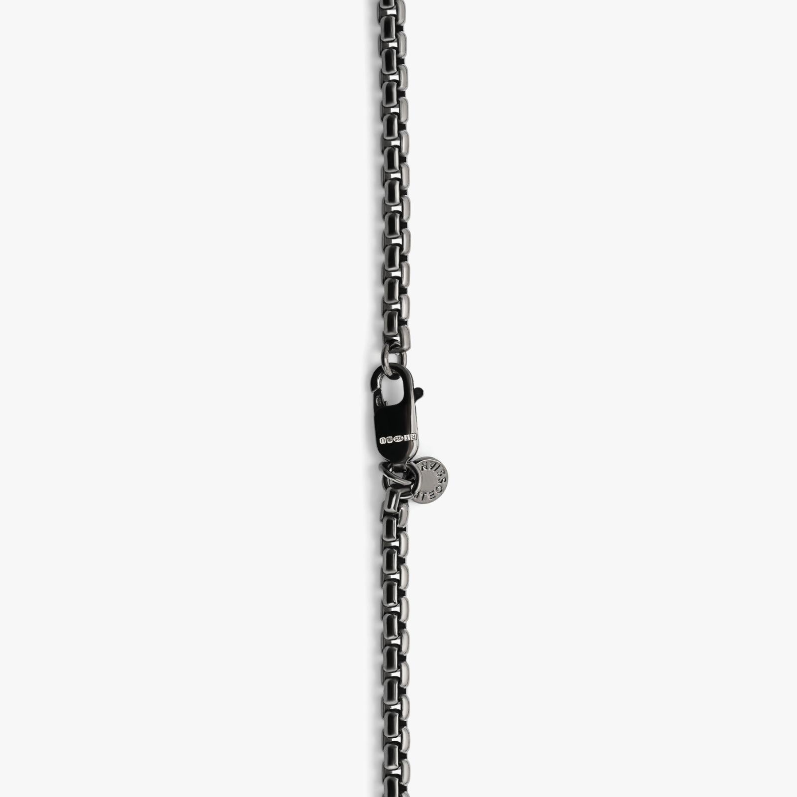 rhodium plated silver chain